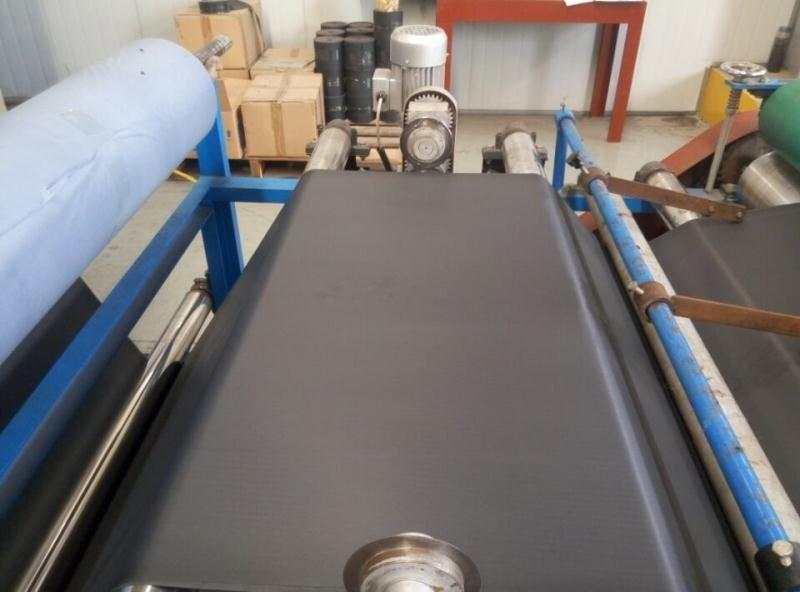 filme de PVC preto em relevo