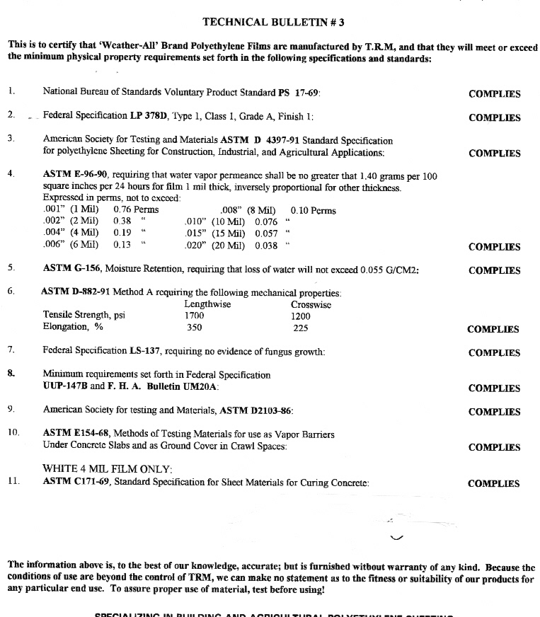 ESCD - Especifica&ccedil;&otilde;es de envolt&oacute;rio de umidade 1 de 4